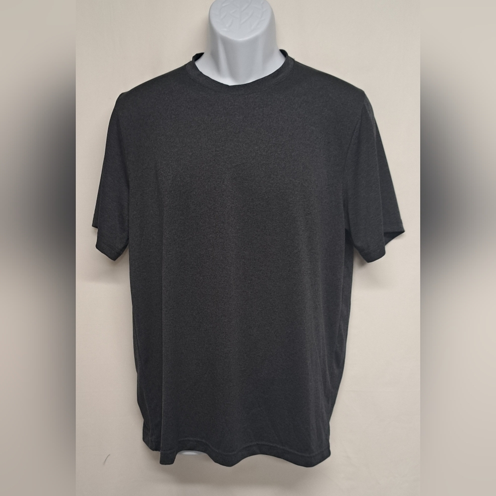 Athletic Works DriWorks Charcoal Grey Short Sleeve Shirt Tee M 38-40